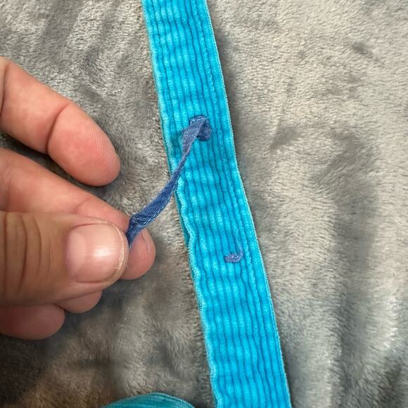 Vintage Two Rabbits Teal Corduroy Overalls Romber Baby Girl 12 Months - Picture 6 of 10